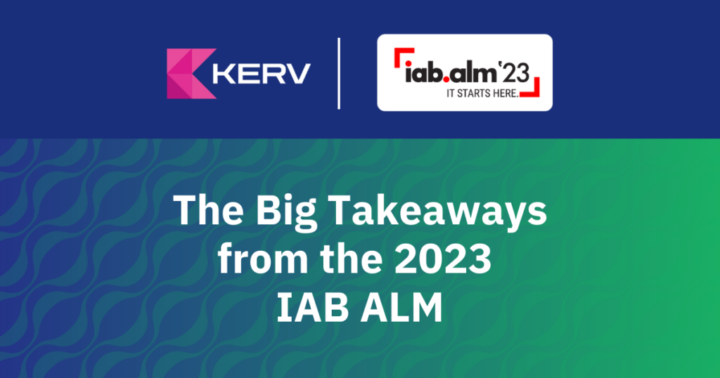 Banner that says the big takeaways from the 2023 IAB ALM