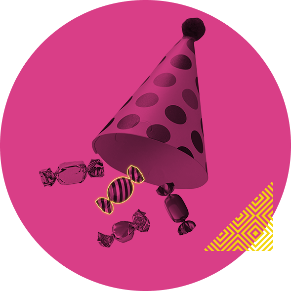 Party Hat in Circle