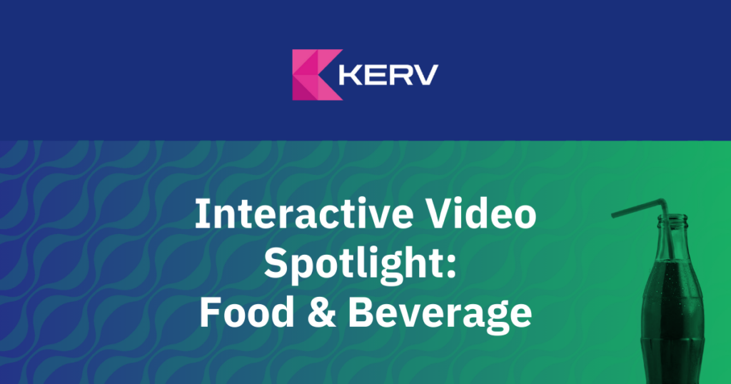 Interactive video food and beverage