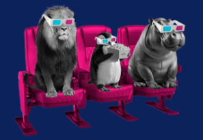 Lions in chairs