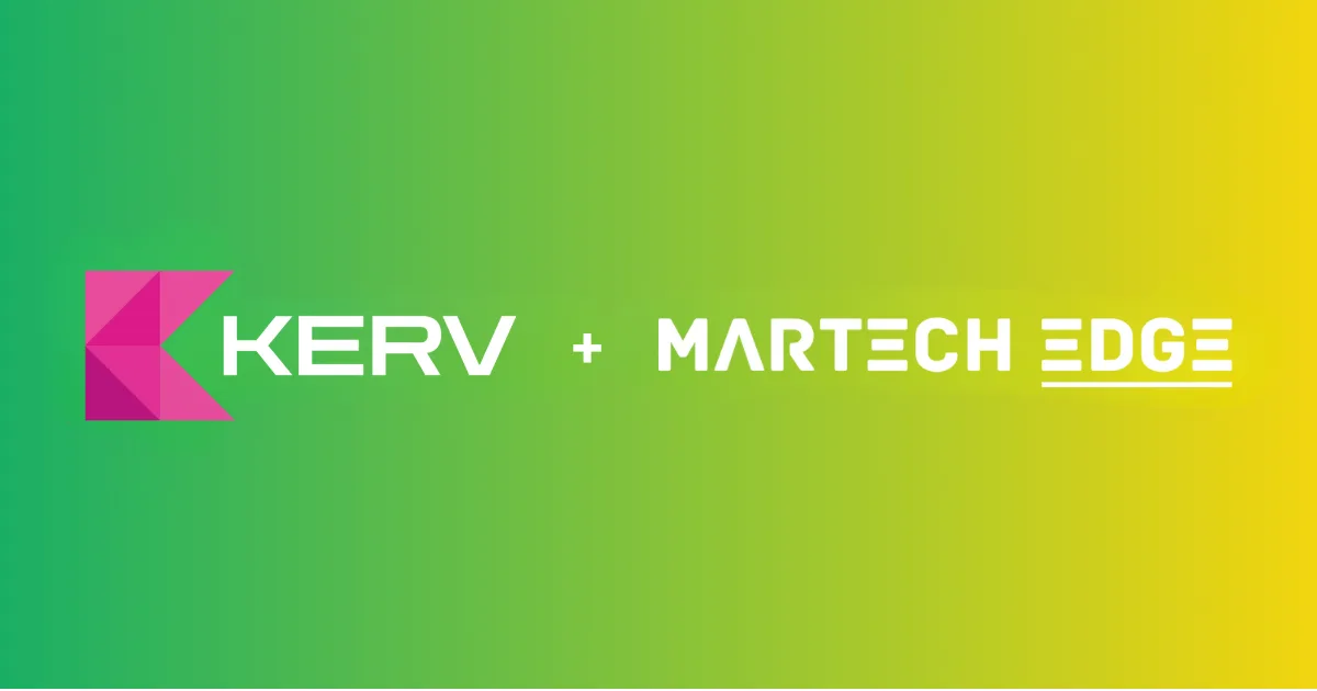 KERV.ai x MartechEdge Logo Card