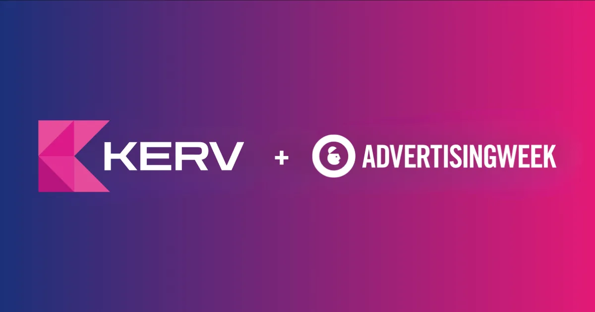 KERV.ai x Advertising Week Logo Card