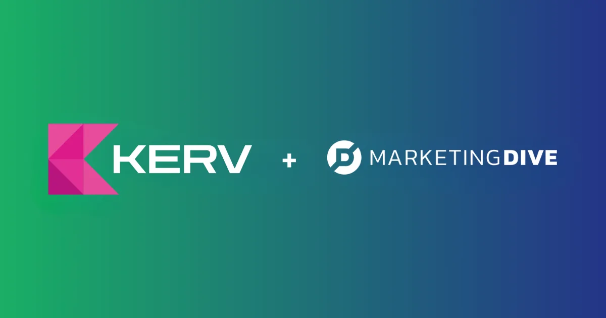 KERV.ai x Marketing Dive Logo Card