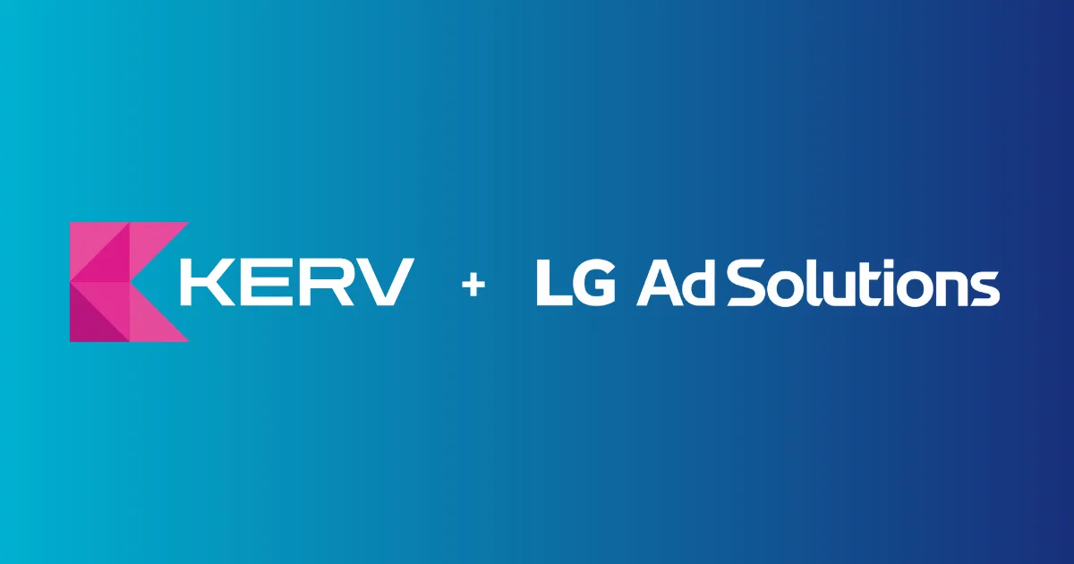 KERV.ai x LG Ad Solutions Logo Card